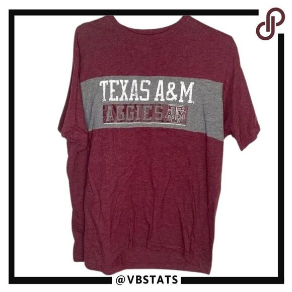 XL Rivalry Threads Heather Maroon-White SS Texas A&M SS - Picture 1 of 4